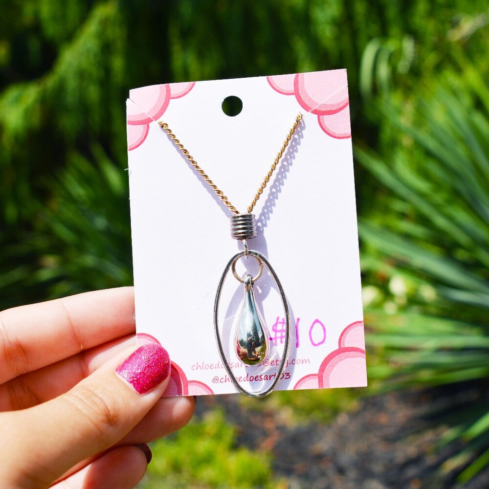 Handmade Silver Drop Necklace
